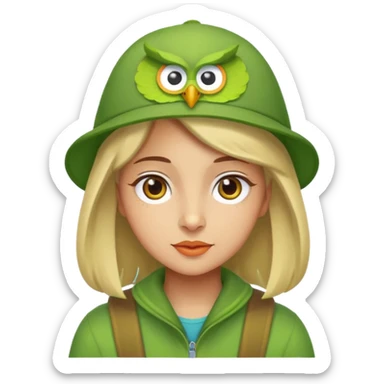 Lily duolingo sticker