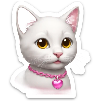 Kitty pink sticker