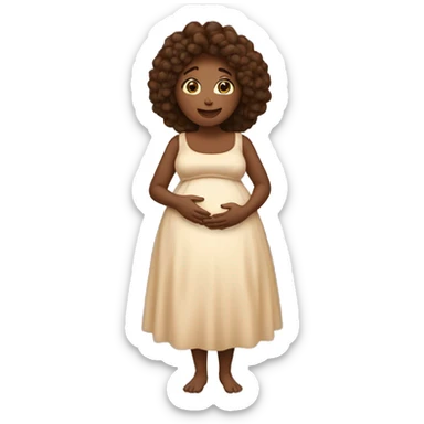 Femme voilé enceinte sticker