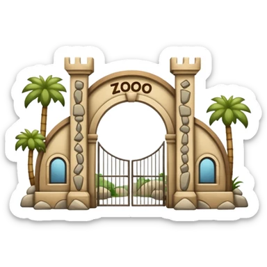 entrada de un zoo sticker
