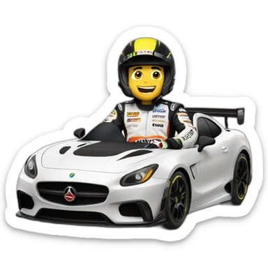 motorsports guy chest out sticker