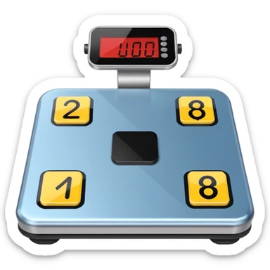 floor scales sticker