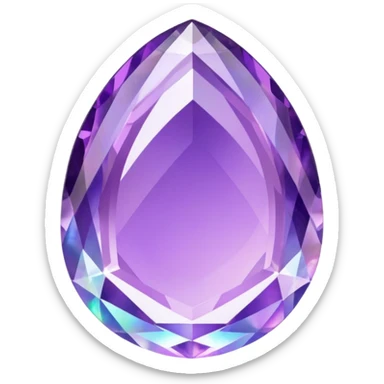 Amethyst opal Crystal  sticker