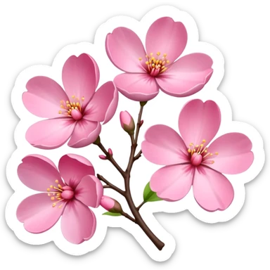 fleurs de cerisiers sticker