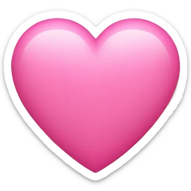 Pink heart sticker