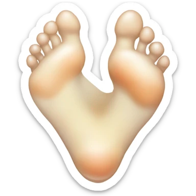 Foot with fungus sticker