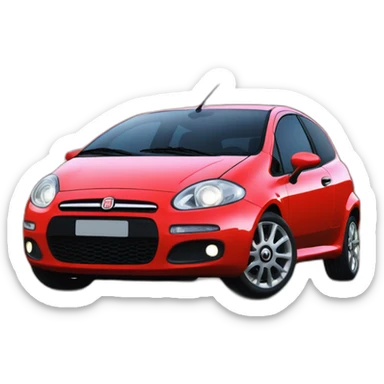 fiat punto like in the cars movie sticker