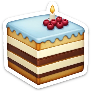 🥘 snowflake 🍰 cake sticker