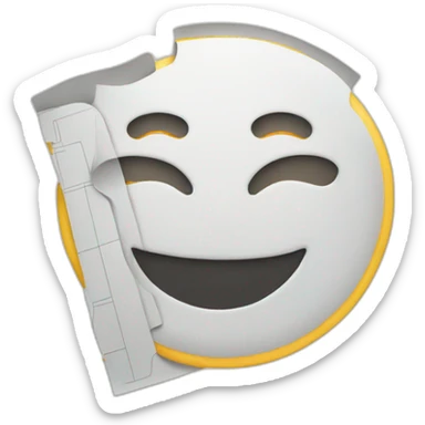 Smiling concert ticket sticker