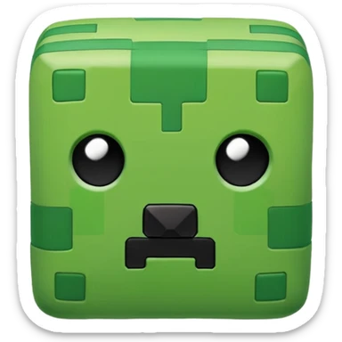 Minecraft creeper plushy cute sticker