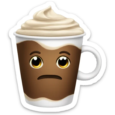 Coffee with bow sticker