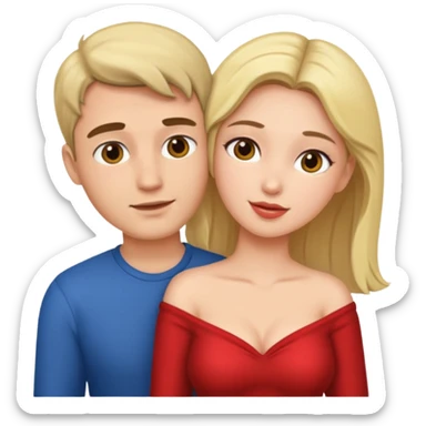 À naked man and woman naked doing sex naked sticker