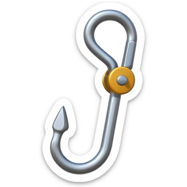 climbing hook sticker