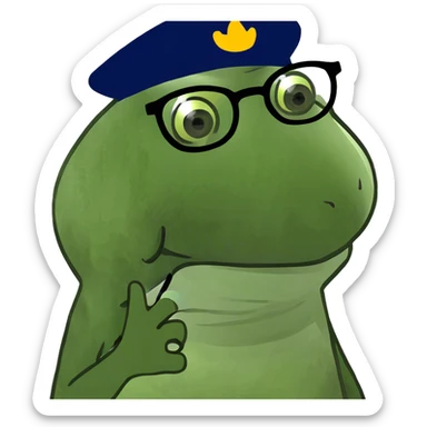 realistic portrait with accessories sticker