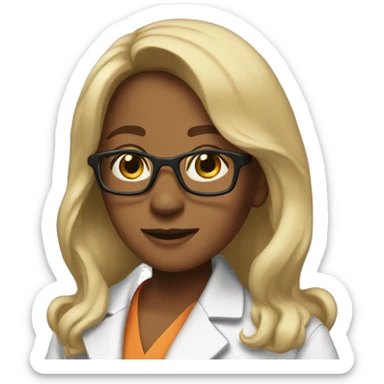 Mariah the scientist  sticker