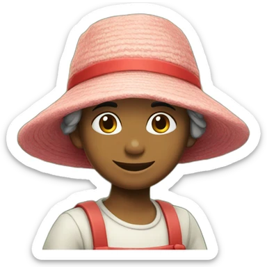 petit nain de jardin avec bonnet rouge sticker