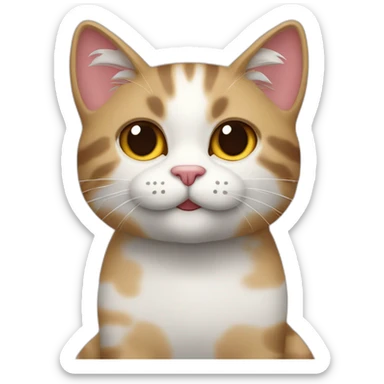 Gato Con la Bandera de Argelia sticker