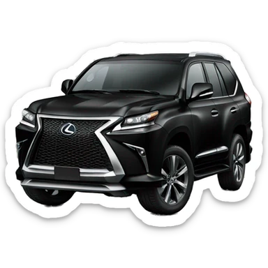 Black SUV lexus sticker