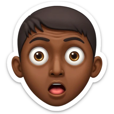 shocked indian man sticker