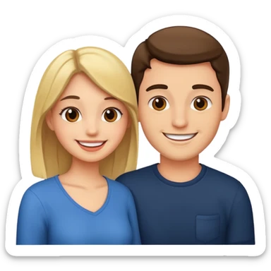 guy rizzing a girl sticker