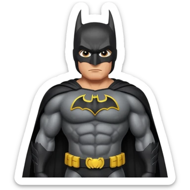 Batman in a Batman costume sticker