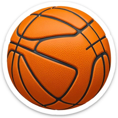 Pelota de basquet sticker