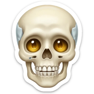 Squelette qui pleure sticker
