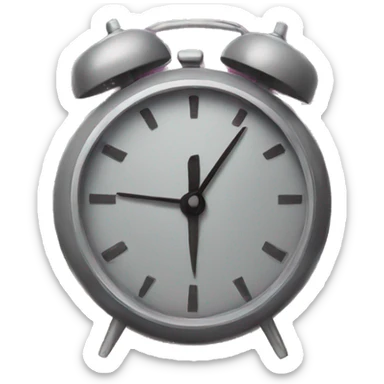 a clock that bursts with lightning
 sticker