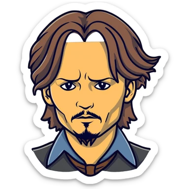 Johnny Depp sticker