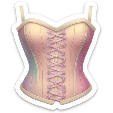 Pastel corset  sticker