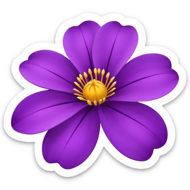 purple flowers sticker