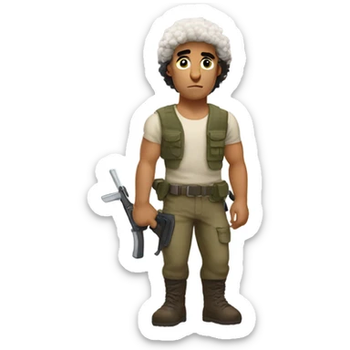 Make it more sheep look like Rambo sticker