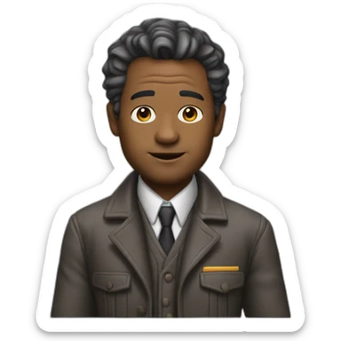 Architect as Emmet Brown (back to the future with less hair  sticker