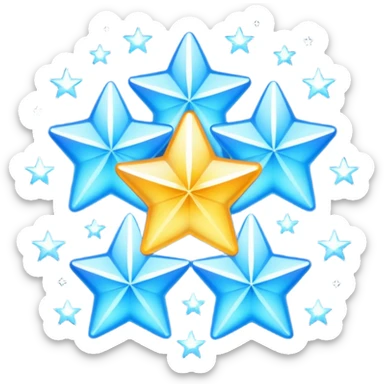 blue 3 stars spark like this ✨ sticker