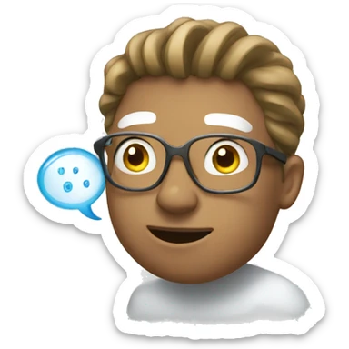 Thinking bubble of success  sticker