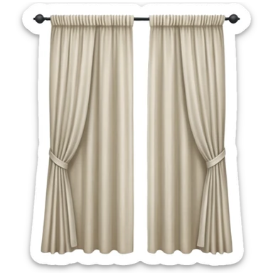 a full view of Curtain sticker