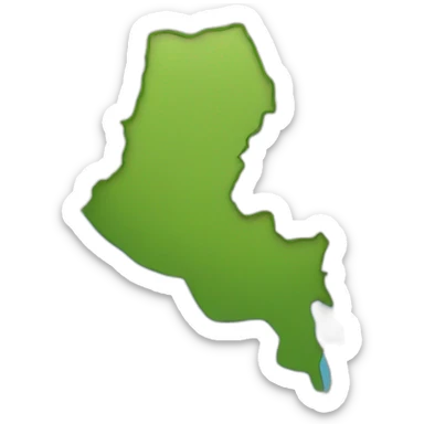 map of lebanon sticker