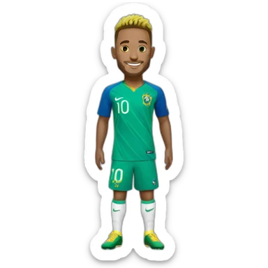 neymar brazil shirt sticker