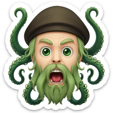 davy jones screaming sticker
