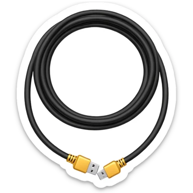 Tangled Cables sticker