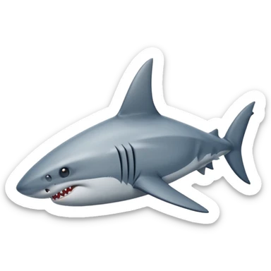 A shark fin out of water sticker