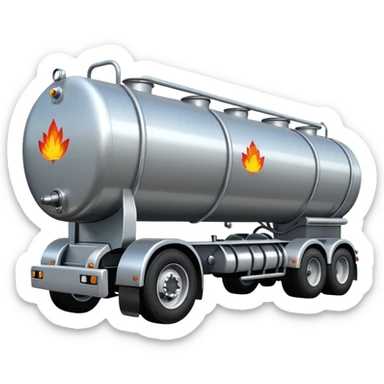 natural gas tanker tractor-trailer sticker
