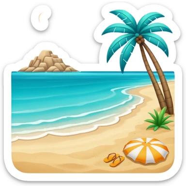 beach emoji sticker