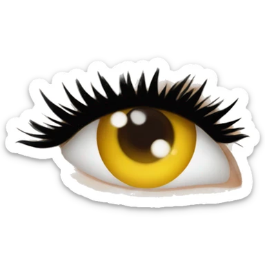 Eyelash extensions sticker