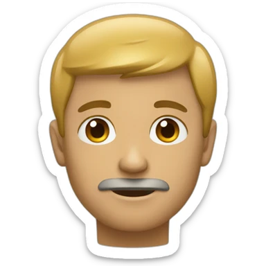 Un homme qui rougit sticker