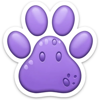 purple-cat-pawprint sticker