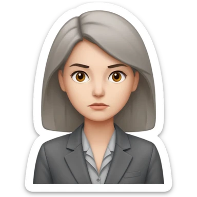 make me a person that works at AHCA and denies every medicare claim. make it a woman  sticker