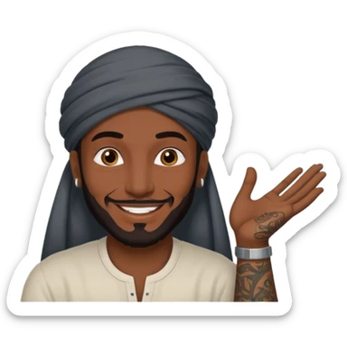 Un árabe tatuado sticker