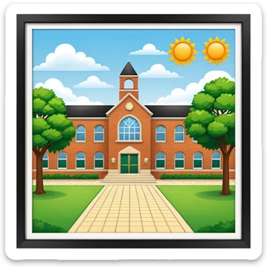 Quadro escola sticker