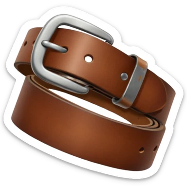 Belt in hand sticker